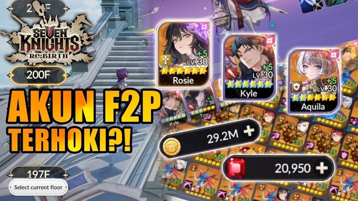 REVIEW AKUN F2P HOKI MODAL 16K?? UDAH KYLE TC 6 PUNYA BANYAK CHARACTER!!! - SEVEN KNIGHTS RE:BIRTH