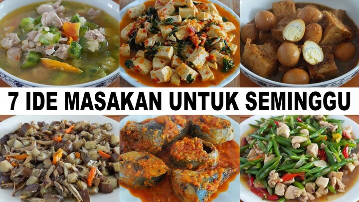 7 IDE RESEP MASAKAN UNTUK SEMINGGU MUDAH, HEMAT DAN LEZAT !!