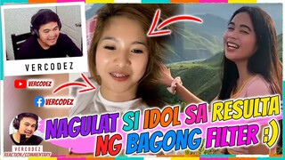 Nagulat Si Idol Sa Resulta Ng Bagong Filter | Funny Videos Compilation | VERCODEZ (REACTION VIDEO)