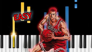 Slam Dunk - Kimi ga Suki da to Sakebitai - EASY Piano Tutorial