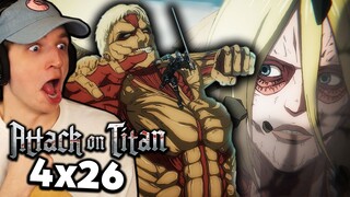 THEY''RE BACK BABY | Attack on Titan FIRST REACTION Season 4 Episode 26