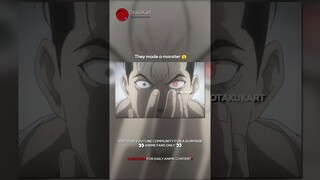 They made a monster 😯 #anime #animememes #animeedits #shorts