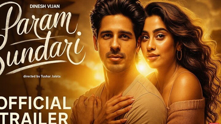 Param Sundari - Official Trailer Sidharth M Janhvi K Dinesh