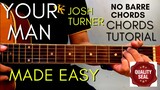 Your Man - Josh Turner Chords (Guitar Tutorial) for Acoustic Cover