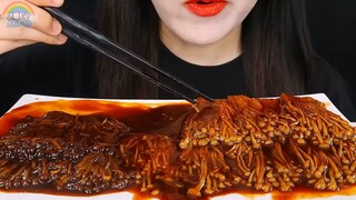 ASMR NẤM ENOKI ĐẬU ĐEN CAY 3