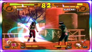 Guy VS Kurenai - Naruto Ultimate Ninja 5 Gameplay