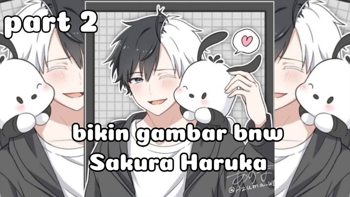 Menggambar anime ( Sakura Haruka  ) part2