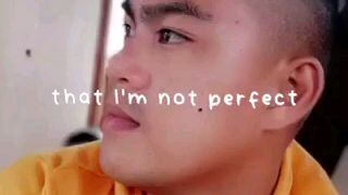 that I'm not perfect 😊