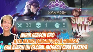 AKHIRI SEASON DENGAN SAVAGE... KITA KASI LIAT SI GLOBAL MOSKOV KEKUATAN NEXT LVL MARKSMAN JAMAN OLD!