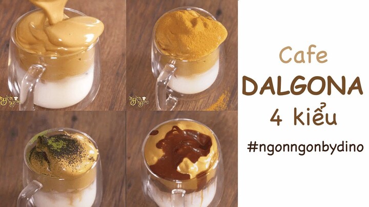 CAFE DALGONA 4 KIỂU | Ngòn ngon by Dino | Dino Vũ