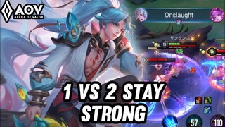 AOV : ALLAIN GAMEPLAY | 1 VS 2 STAY STRONG - ARENA OF VALOR LIÊNQUÂNMOBILE ROV