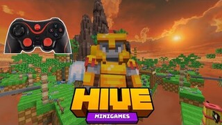 Playing Hive Skywars But Im Using Controller (Minecraft Hive Skywars)