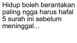jangan lupa hafalin