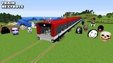 SURVIVAL LONG TRAIN WITH 100 NEXTBOTS in Minecraft - Gameplay - Coffin Meme