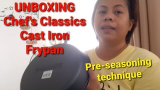 Unboxing Cast Iron Frypan|Pre-seasoning