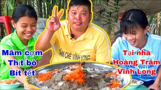 Thánh ăn Đầu Trọc Vĩnh Long mừng Năm Mới bằng Mâm Cơm 1,5 KG thịt bò tại nhà Hoàng Trâm Vĩnh Long