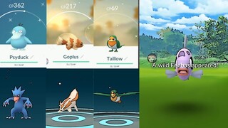 Shiny Psyduck, Tailow, Zigzagoon how did I catch it? Shiny Feebas Double luck on Shiny Kyogre!