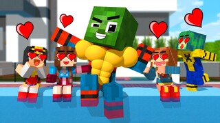 Monster School :  ZOMBIE True Love - Minecraft Animation