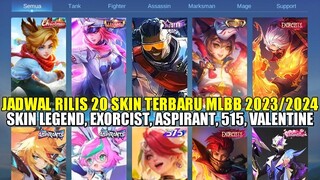 BOCORAN JADWAL RILIS 20 SKIN TERBARU MLBB 2023/2024! SKIN ASPIRANT, EXORCIST, EPIC, COLLECTOR,STAR