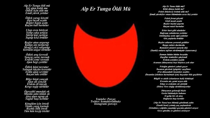 Porçay - Alp Er Tunga Neşidi (Sagu)