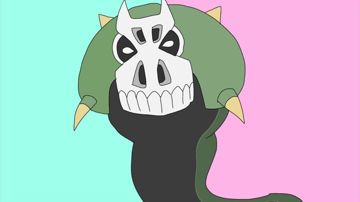 Menggambar monster ular aneh tapi gemoy yg nangkep si Sora