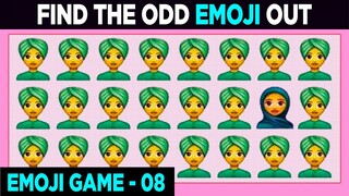 Man Emoji Odd One Out Emoji Games No 08 | Indian Woman New Odd One Out | Find The Odd Emoji