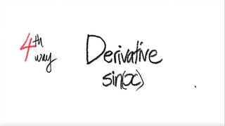 4th/4ways: trig derivative sin(x)