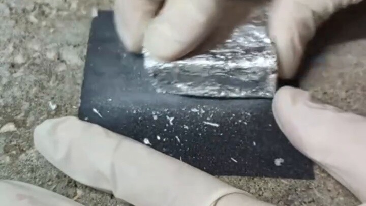 Hari ke 2 mengubah aluminium foil menjadi ingot padat seberat 1000g