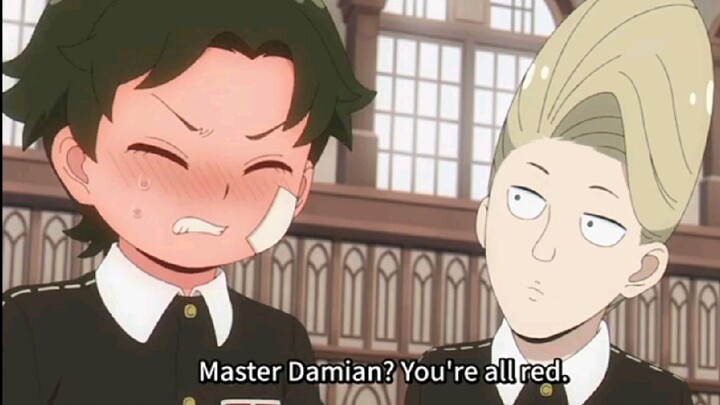 Master Damian is blushing ~  can't take anya's cuteness ~? 😘😏😜