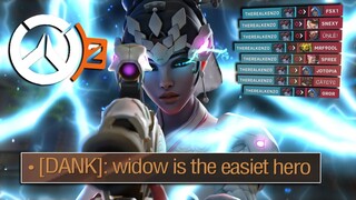 "widowmaker is the easiest hero in overwatch 2"