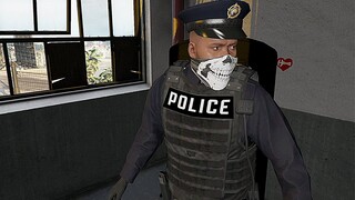 GTA 5 - POLICE👮Franklin vs Ballas Gang Shootout!(SWAT Rescues Franklin)