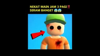 MENCOBA MAIN STUMBLE GUYS JAM 3 PAGI ! Ada yang aneh seram ?😱#shorts#stumbleguys