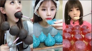 ASMR Thánh Ăn Đá Ăn Đá Lạnh Màu Sắc Hình Dạng Bất Thường Thú Vị - ASMR Ice Crunchy Eating sound#98