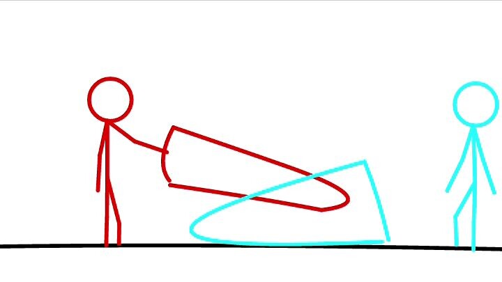 Fighter stickman red vs blue,dark blue(random story)