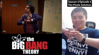 Raj Works with/for Sheldon! The Big Bang Theory 3x4- The Pirate Solution Reaction!