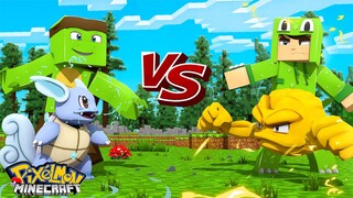 OUR POKETOWN AND THE BIG BATTLE! - Minecraft Pixelmon+