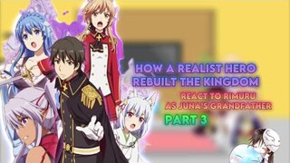 Genjitsu Shugi Yuusha react to Rimuru as Juna’s grandfather [Part 3] [AU] |Gacha reaction|