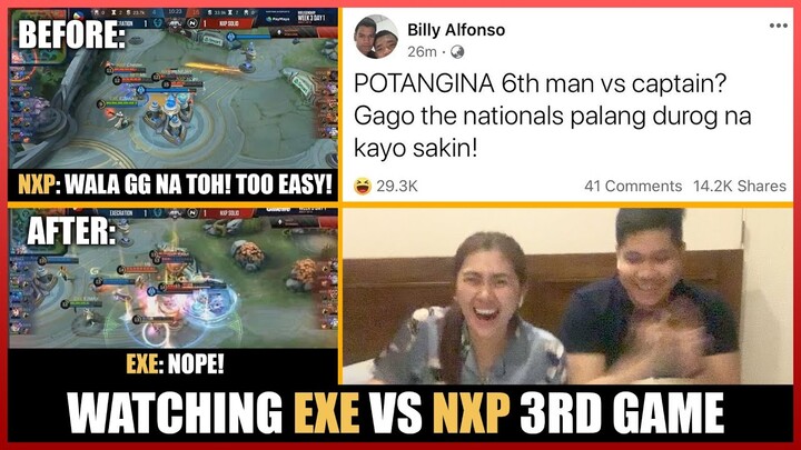 Watching EXE VS NXP 3RD GAME! | Yuri And Honda's Vlogs