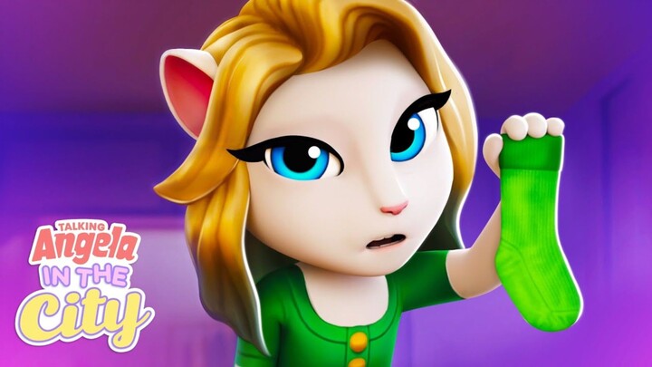 The Lost Sock 🧦 Talking Angela: In The City (Episode 16)