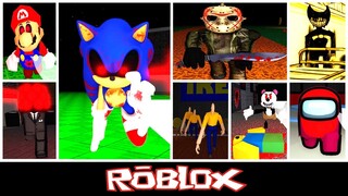 Jason Voorhees, Sonic.exe & More (The Horrific Elevator By @Super_awesomenezz) [Roblox]