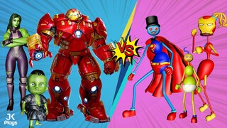 FAMILY HULKBUSTER VS LONG LEGS FAMILY SUPERHERO TRANSFORMATION (She-Hulk Episode 3)