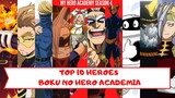 SIAPAKAH TOP 10 HEROES DARI ANIME BOKU NO HERO ACADEMIA? | INDONESIA #TOP10HEROES