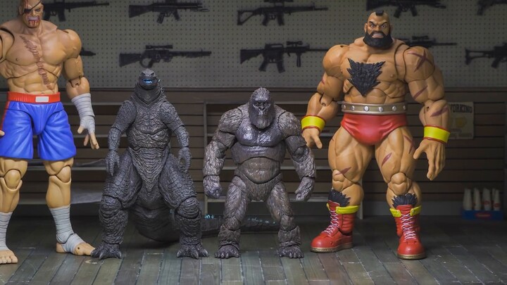 The Titans are fearless! Bandai shm Godzilla & King Kong [Play and Share]
