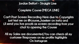 Jordan Belfort  course - Straight Line	 download