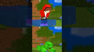 Pro JJ vs Noob Mikey - Minecraft Animation #shorts #maizen #minecraft