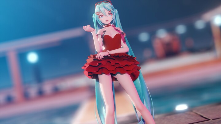 【MMD】 Hatsune gaya YYB: Apakah kamu juga ingin bermain dengan Fire❤️ bersamaku?