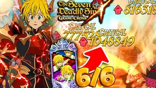 GOD MODE UNLOCKED!! 6/6 LR MELIODAS ONE-SHOTS PVP!!  | Seven Deadly Sins: Grand Cross