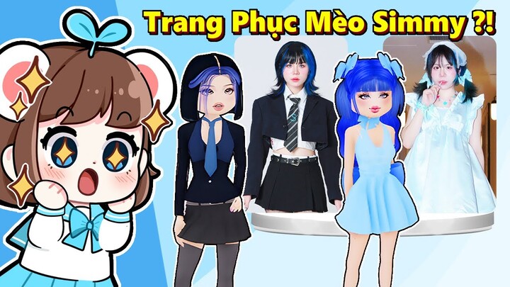 Mình Dùng Ảnh Mặt Thật "Mèo Simmy" Để THIẾT KẾ THỜI TRANG Trong Game Roblox