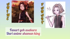 menggambar karakter anime shaman king, Yoh Asakura