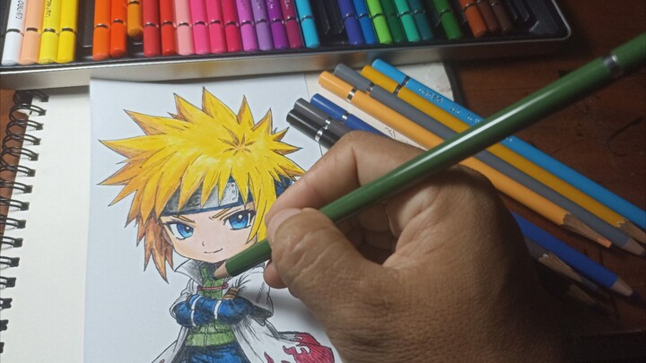 mewarnai gambar chibi Minato